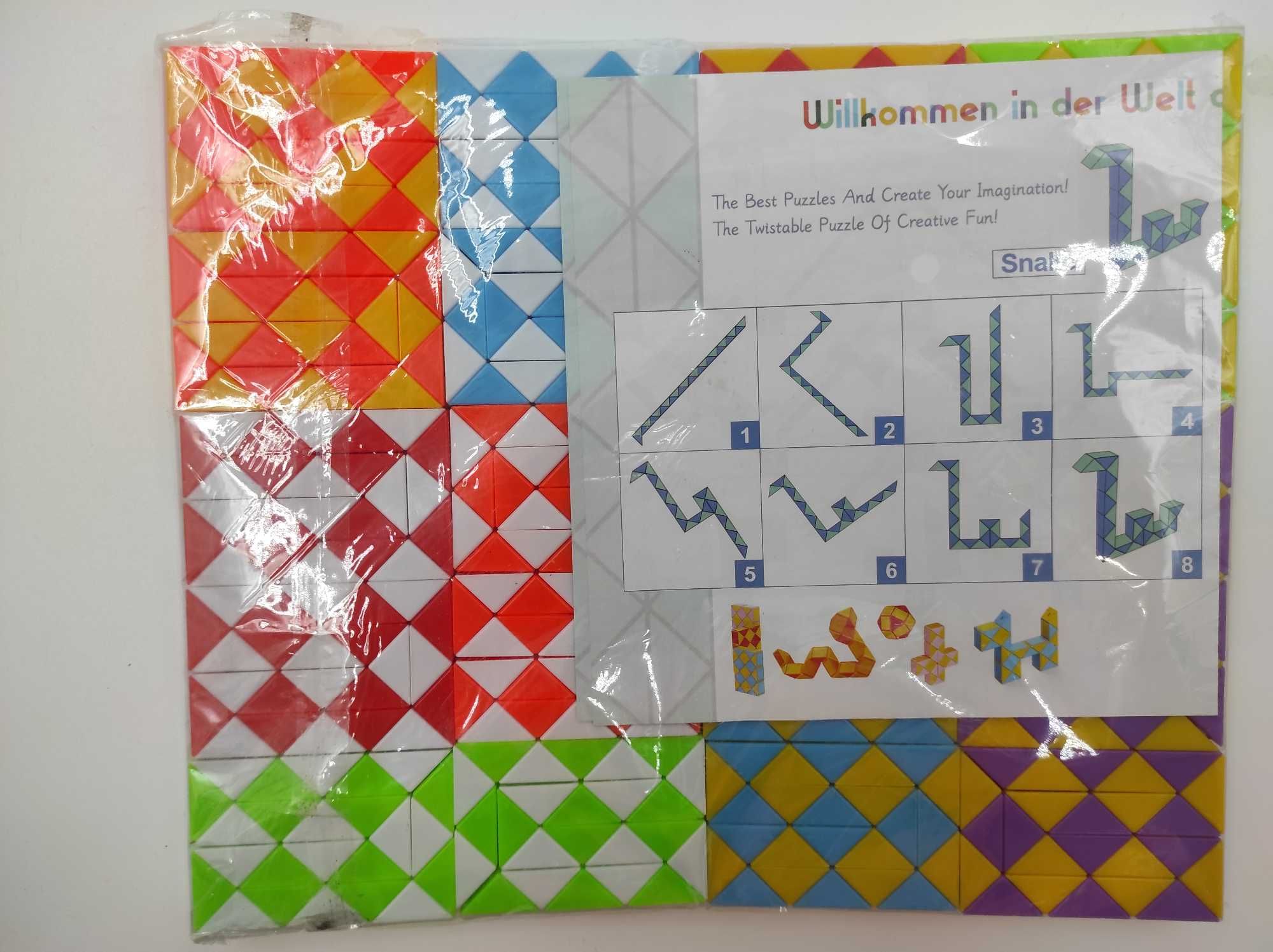 Magiczny wąż z 20 blokami, mini kostka-łamigłówka
