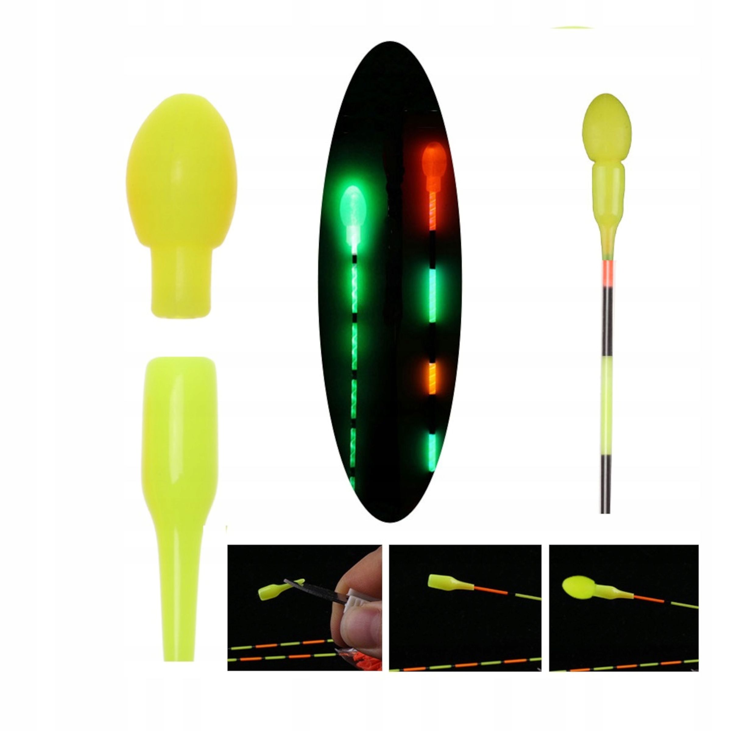 Spławik Świecący - 3,0 grama + Bateria + Tuba + Adapter przelotowy