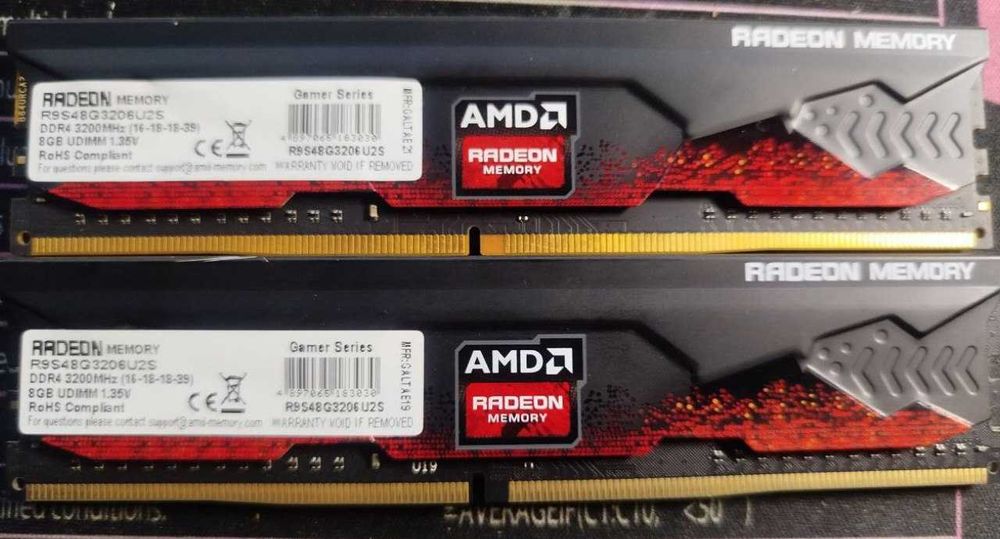 Память АМД (3200MHz DDR4) 8gbx2