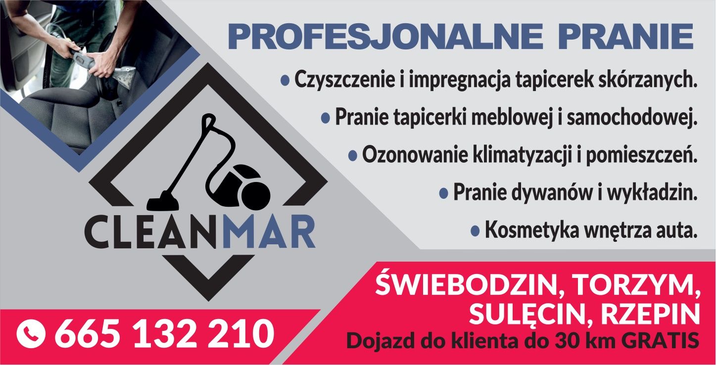 Pranie tapicerki/ Pranie dywanów i wykładzin / Pranie aut