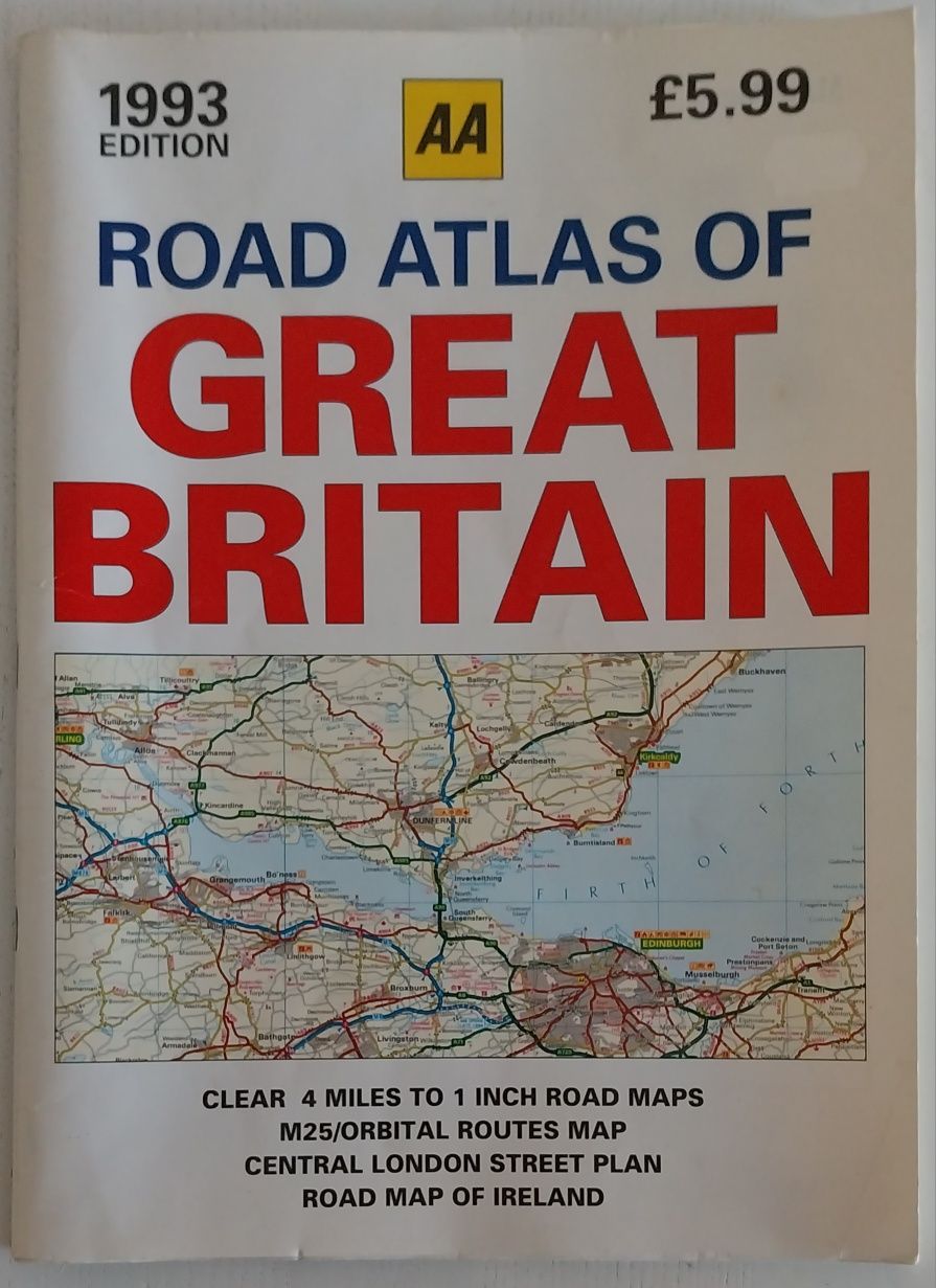 Mapas em Atlas tamanho A3 dos anos 80