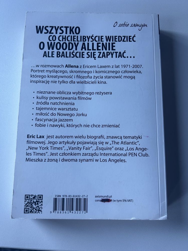 Woody Allen Rozmowy Eric Lax
