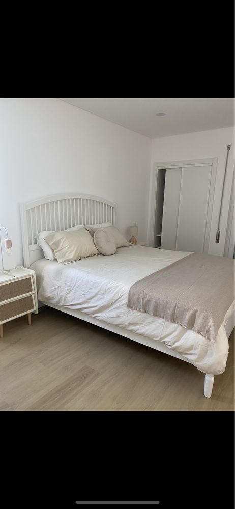 Cama branca 160x200