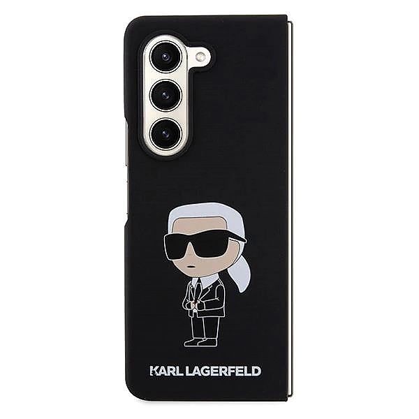 Etui Karl Lagerfeld Silicone Ikonik do Samsung Galaxy Z Fold 5 - czarn