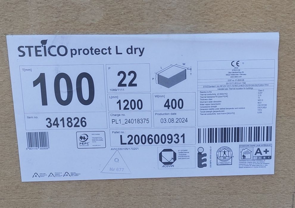 STEICOprotect L dry Elewacyjna płyta z naturalnych włókien drzewnych