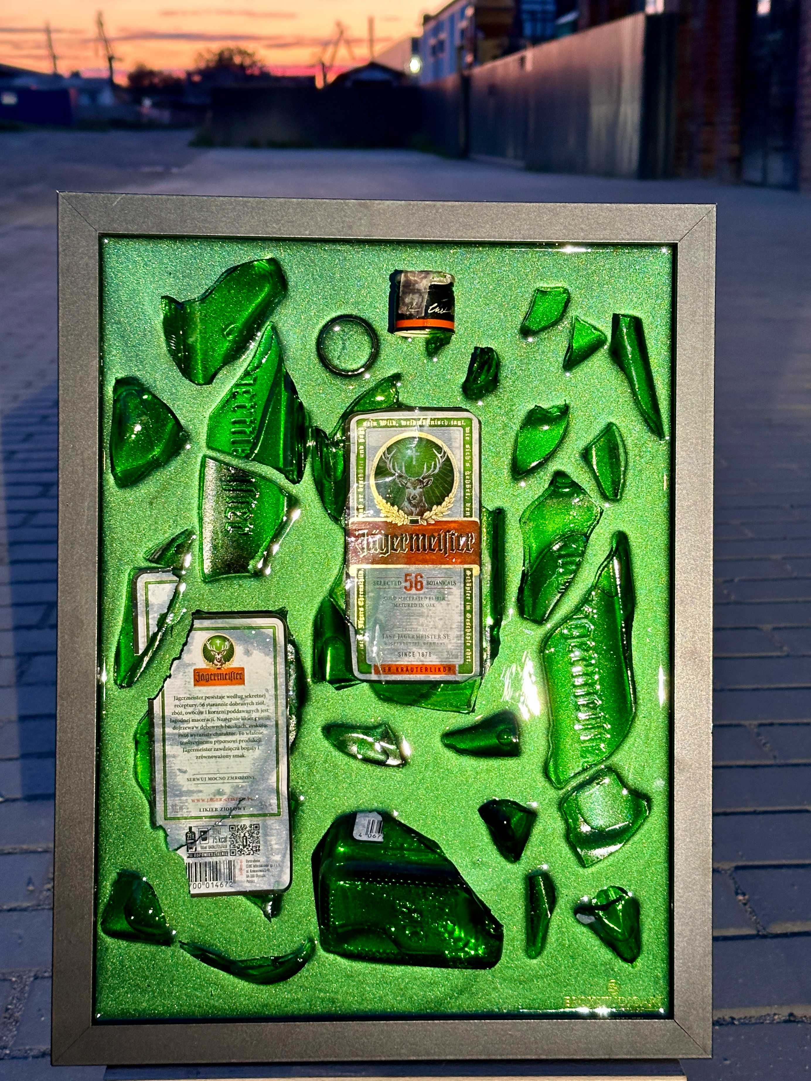 Obraz 3D JAGERMEISTER 18 bottle art prezent dekoracja