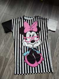 Sukienka letnia z Myszka Minnie Mickey Disney tunika damska  lato Made