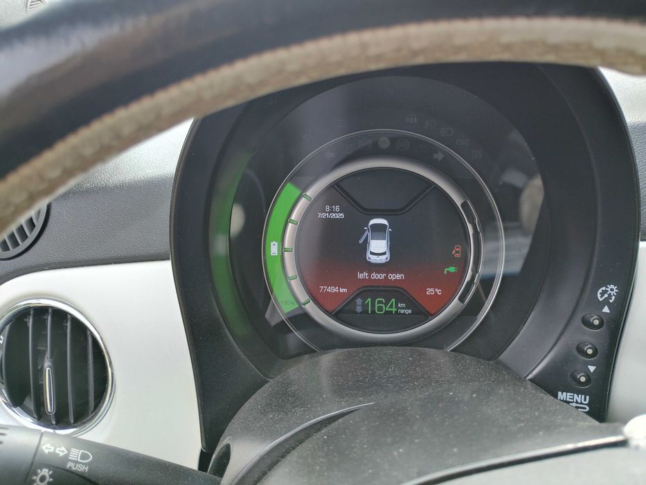 fiat 500e,biała perła, elektryk,transport do klienta  60gr za kilometr