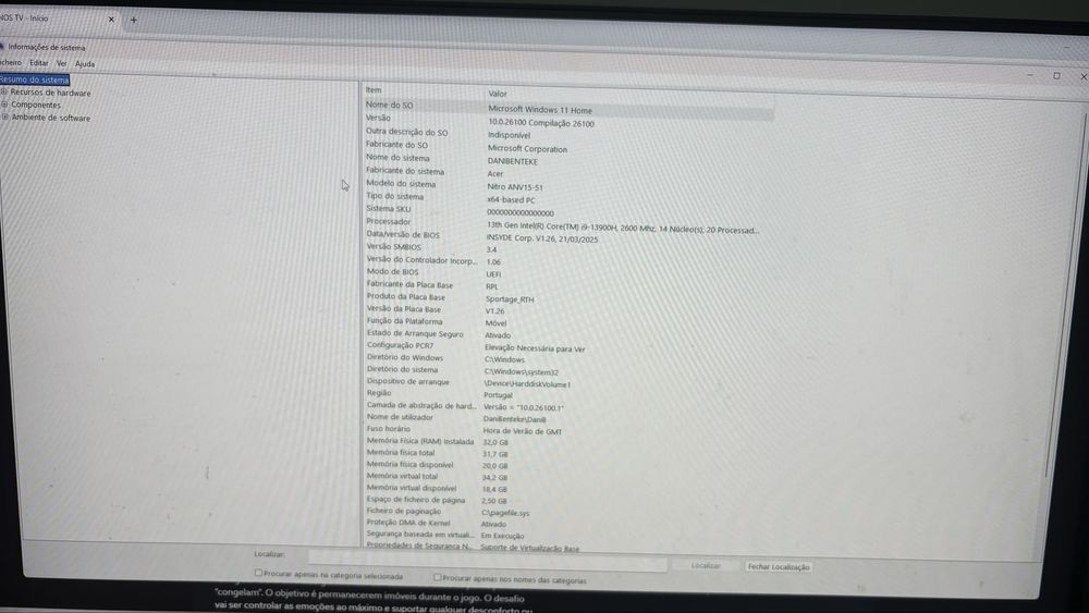 Portatil Acer Nitro V 15 ANV15-51 ( 15.6 - RAM 16 / GB 512