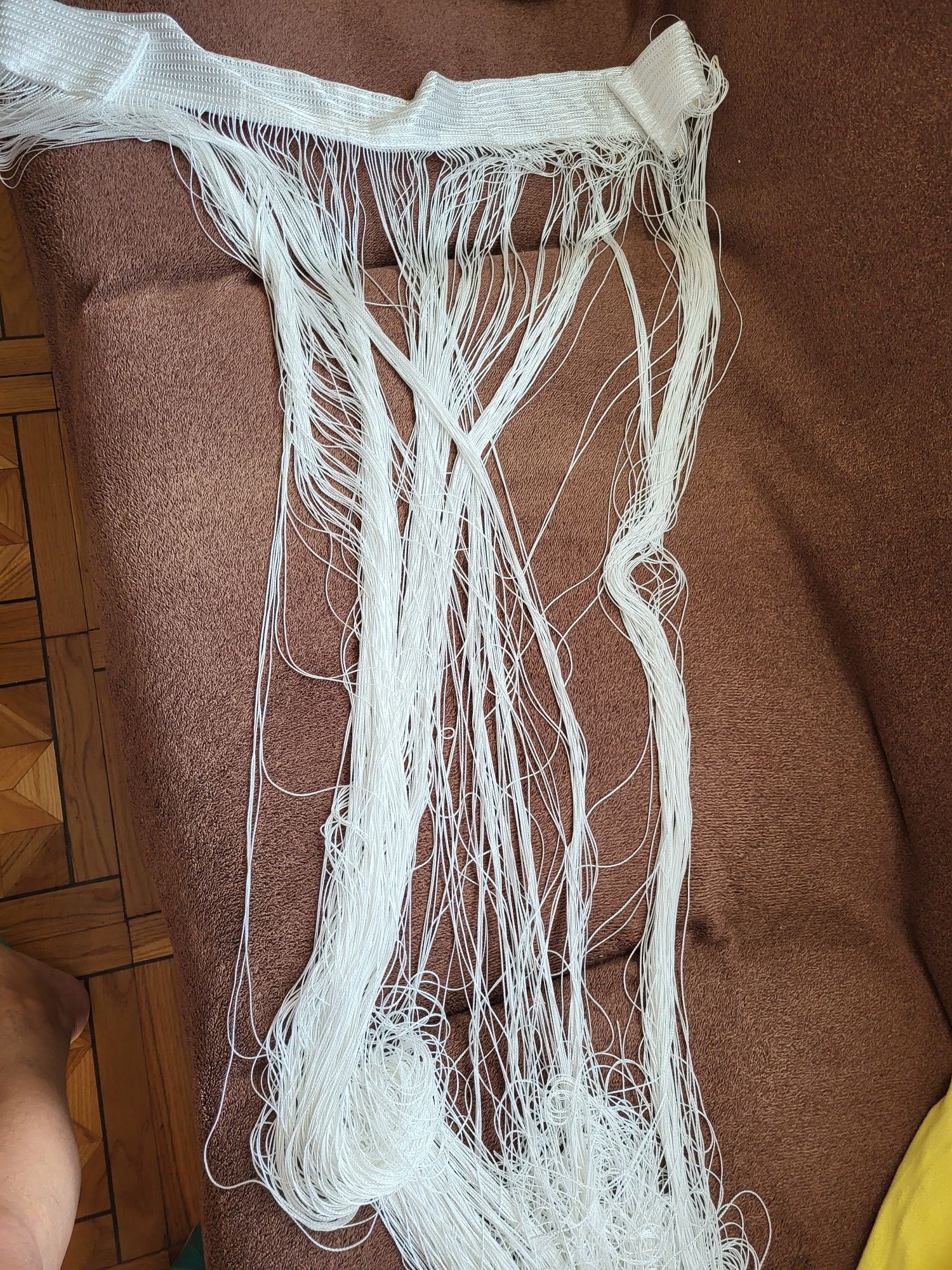 Firanki  białe spaghetti 100/180