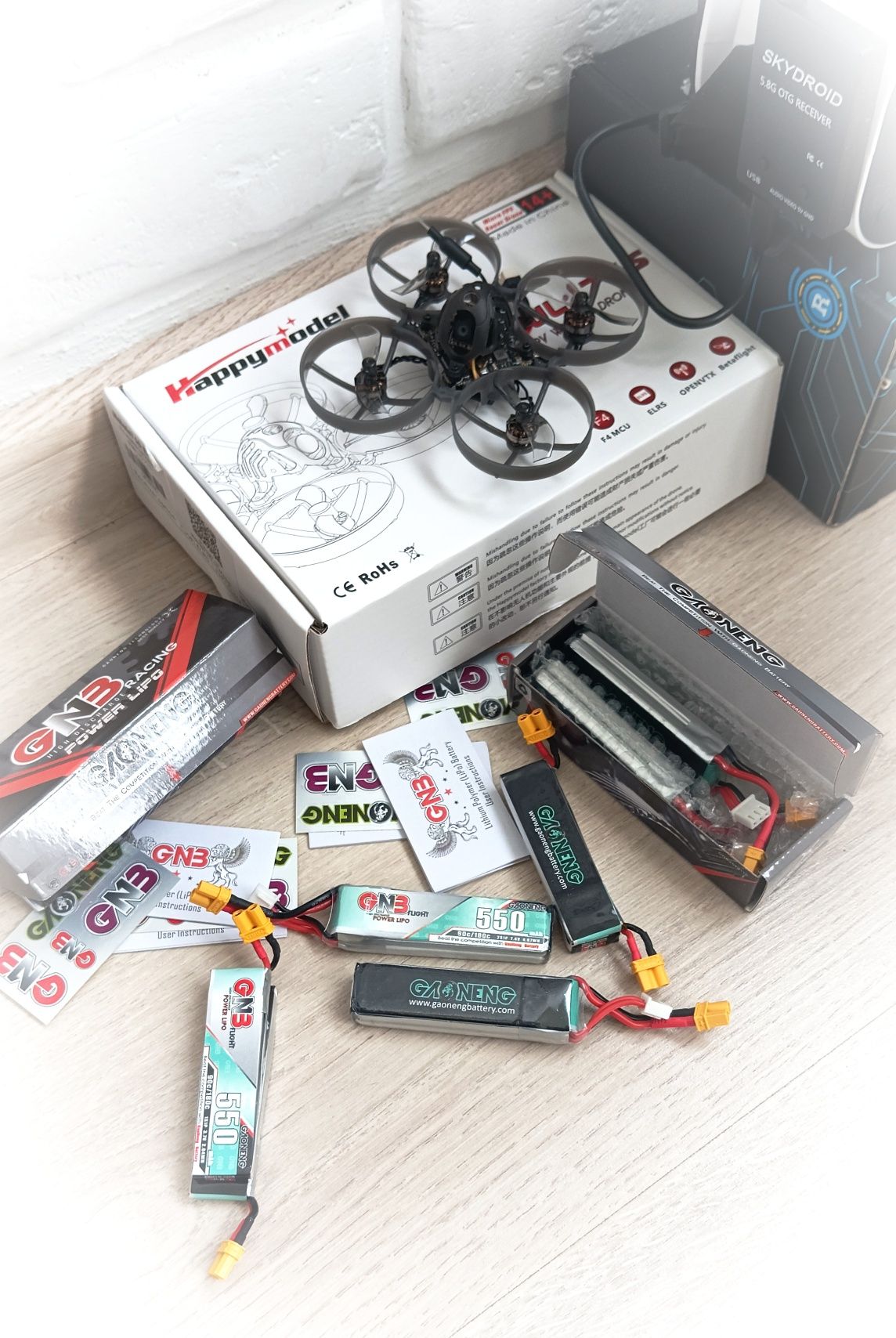 Акумулятори GNB 550mAh  2S 7.4V 90C LiPo XT30