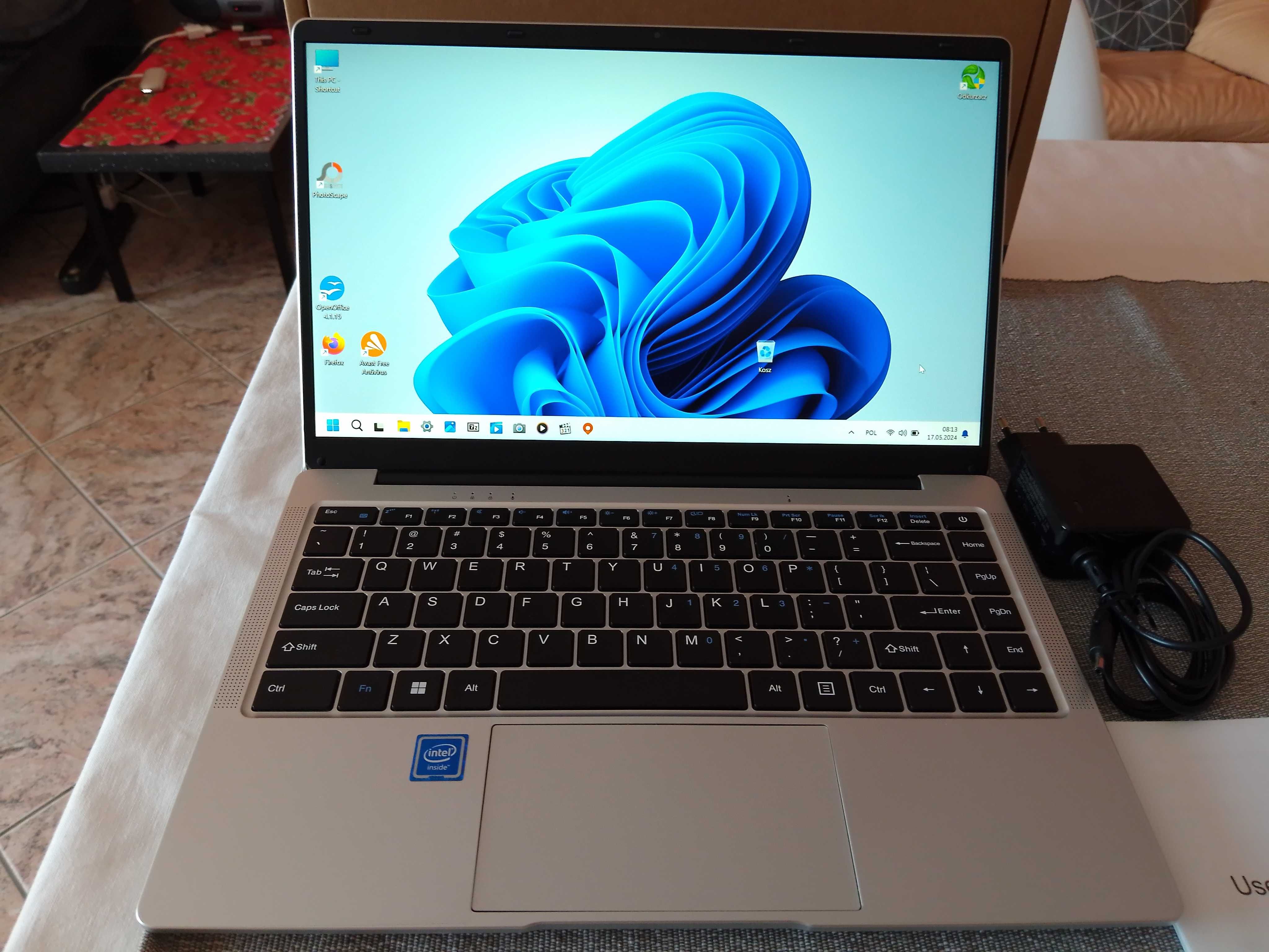 Laptop MAI-CHAI 14,1 cala NOWY Ekran IPS, FHD, WINDOWS 11 PRO, 128 GB