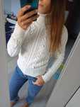 Sweter z golfem Tally Weijl r. XS 34 pompony