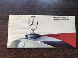 Katalog prospekt Mercedes-Benz Personenwagen 1965