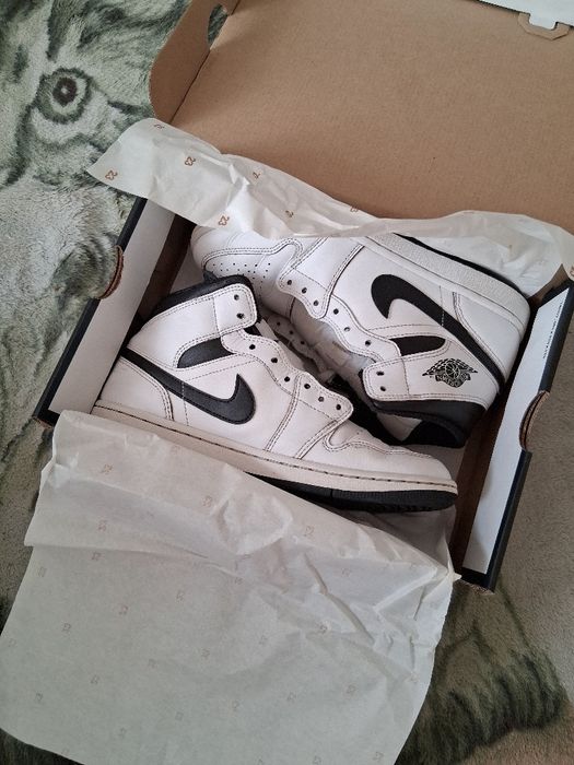 Nike air jordan 1 mid czarno-białe