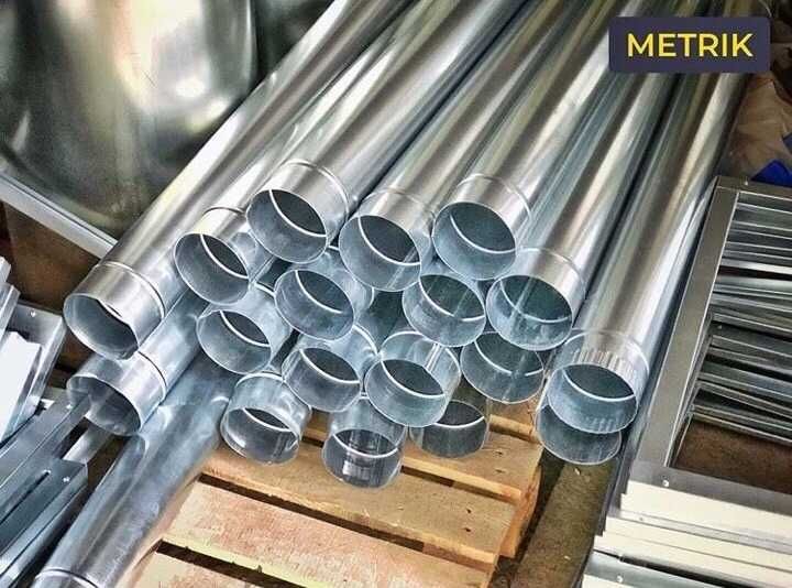 Трубы, колени, отводы, жестянные изделия.