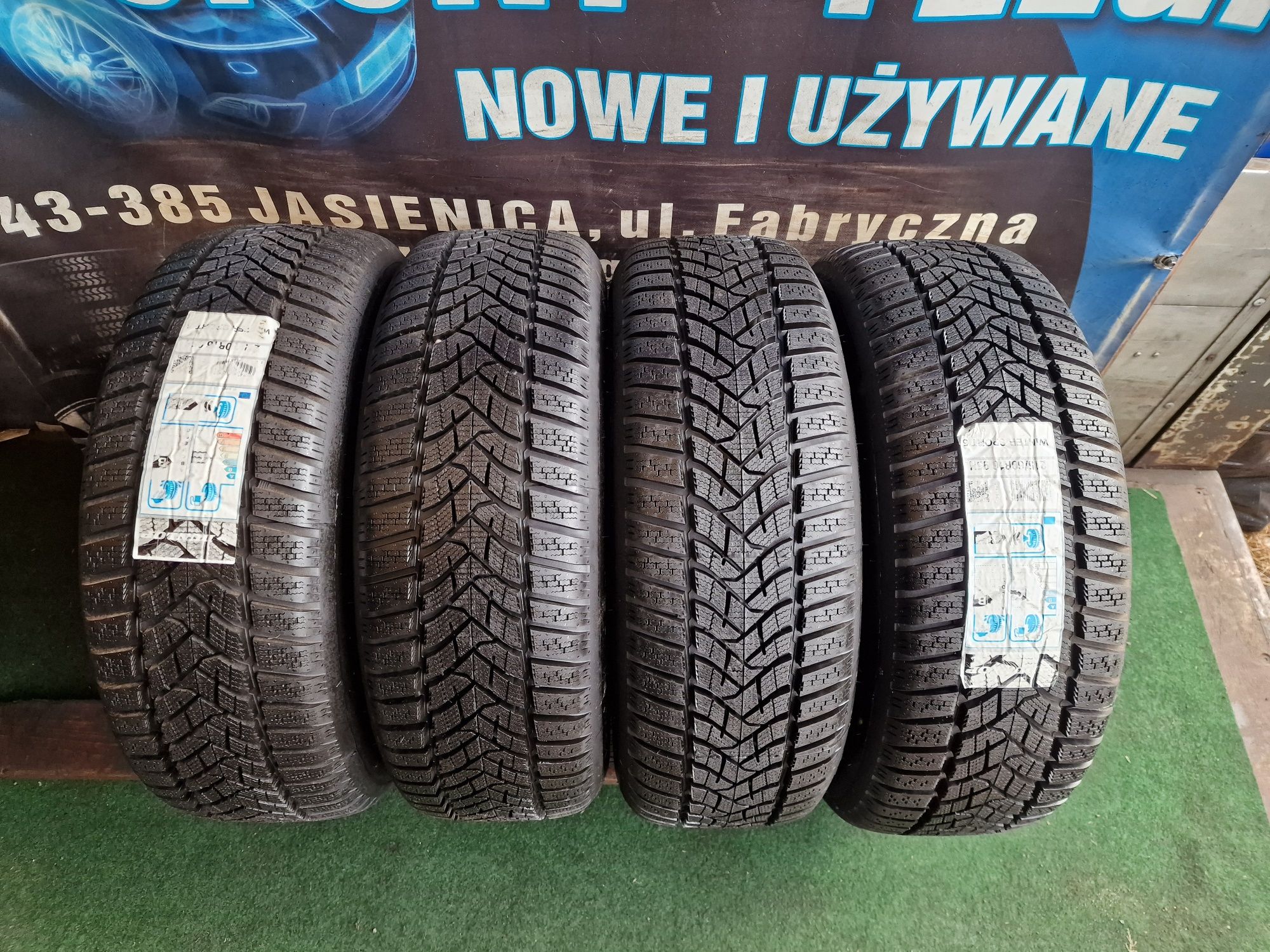 Koła zimowe 16 5×112 Vw Audi Skoda Seat 215/60/16 Dunlop Nowe 10mm Org