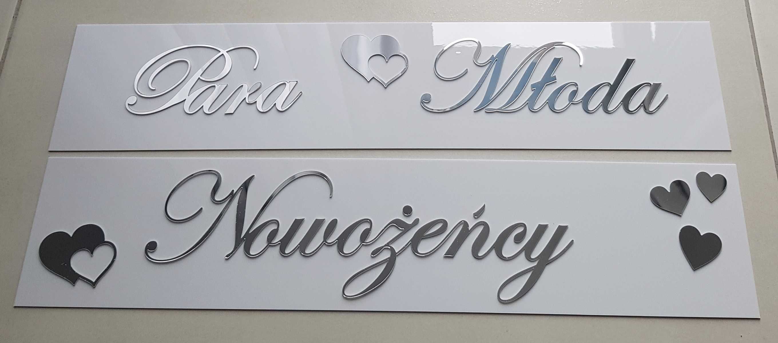 Dekoracja auta ślubnego, rejestracja