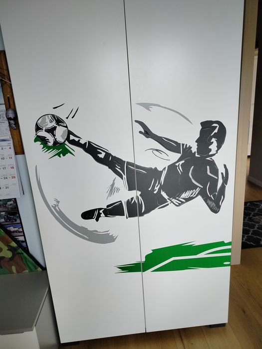 Szafa piłkarz z nadstawką Meblik 200x100