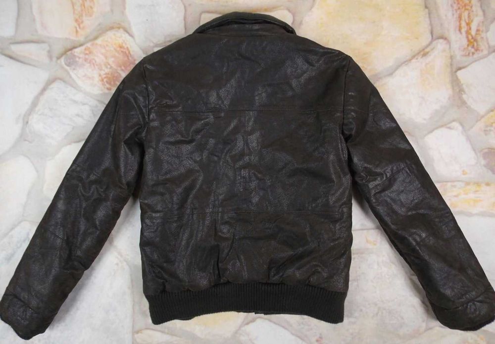 LEGEND SCANDINAVIA  skórzana kurtka bomber ocieplana lxl