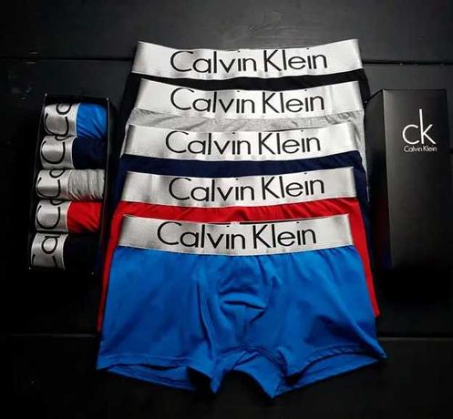 Мужские трусы Calvin Klein в коробке 5 штук боксеры/ мужское белье