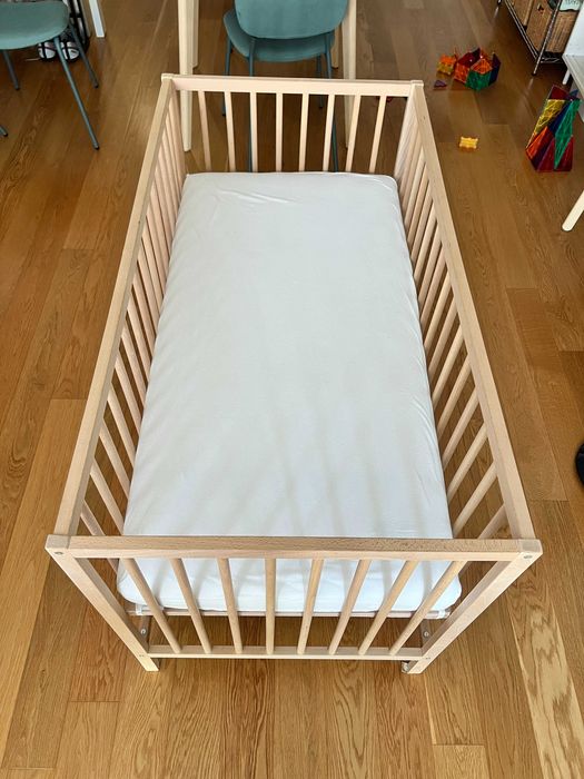 Berço IKEA Sniglar com colchão 60x120 cm