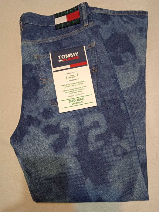 Hilfiger Tommy Dad Jean Taper Nowe spodnie jeansy W32 L30 =SuperCena!=