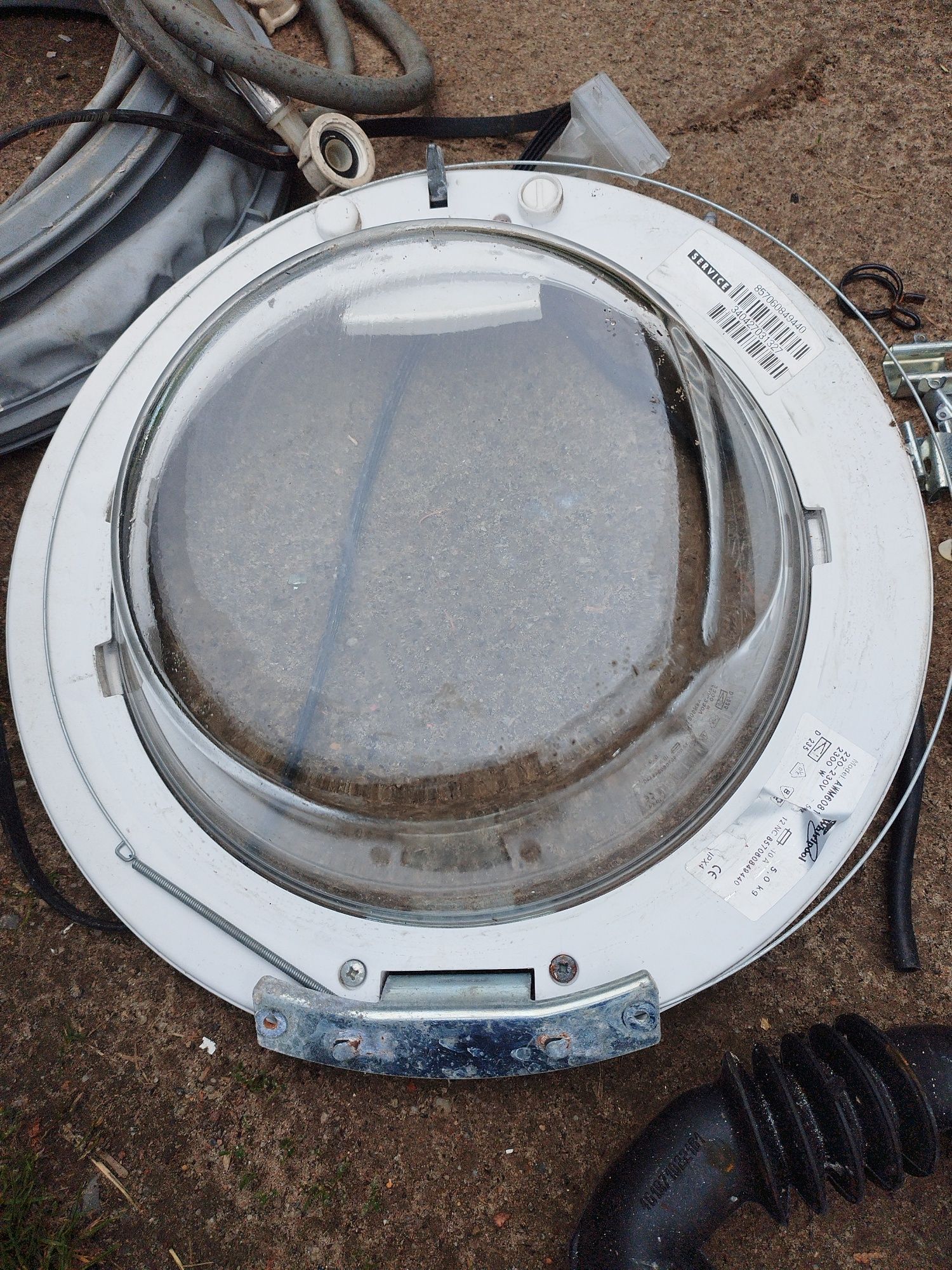 Części zamienne do pralki Whirlpool AWM 6081 bęben wąż szuflada koło