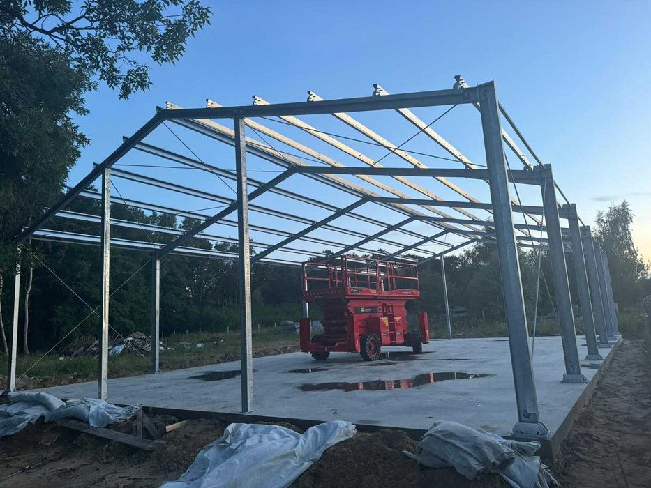 10x20x5 modułowa konstrukcja hali magazyn garaż obora wiata budynek