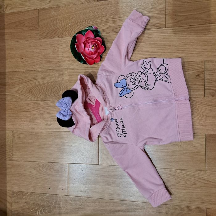 Bluza z kapturem, bluzka, bawełniana, 62, sinsay. Myszka Mini
