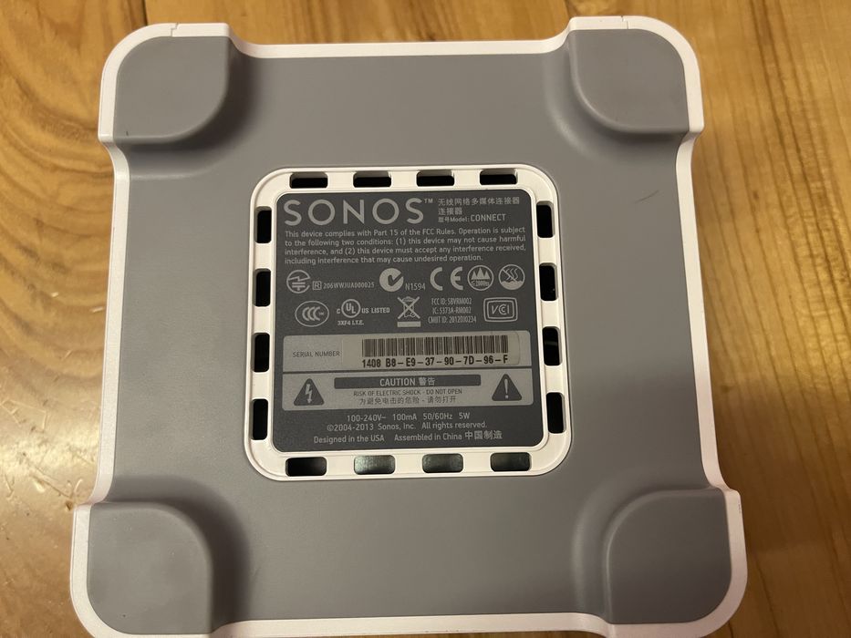 Odtwarzacz multimedialny SONOS connect N1594