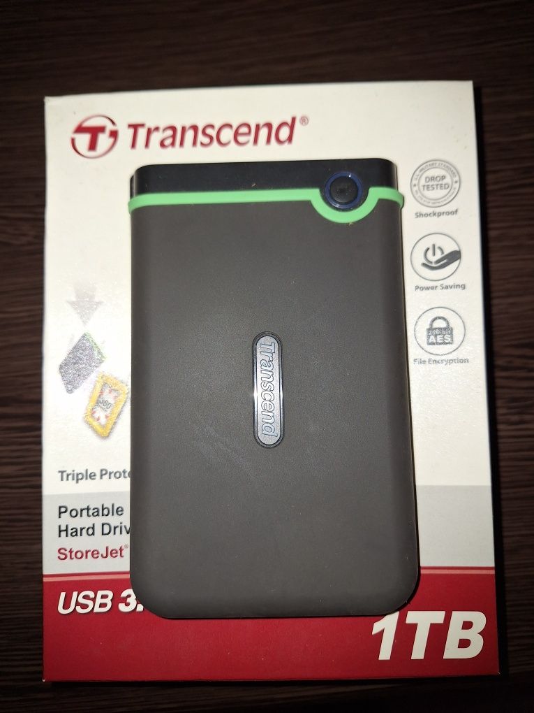 Зовнішній жорсткий диск TRANSCEND StoreJet M3S 1TB Iron Gray TS1TSJ25