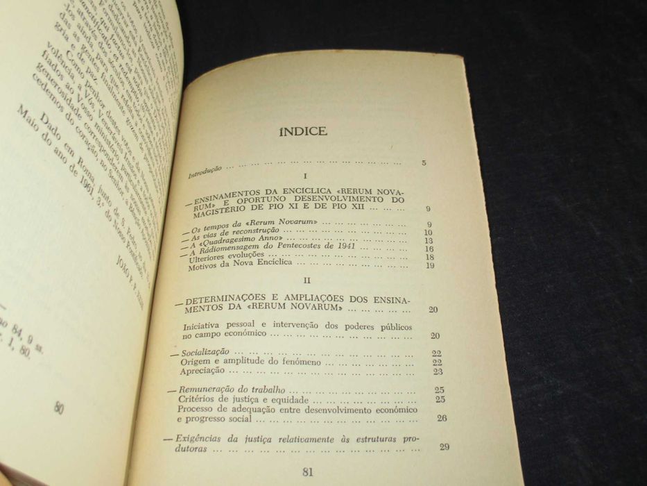 Livro Mater et Magistra Carta Encíclica de Sua Santidade João XXIII