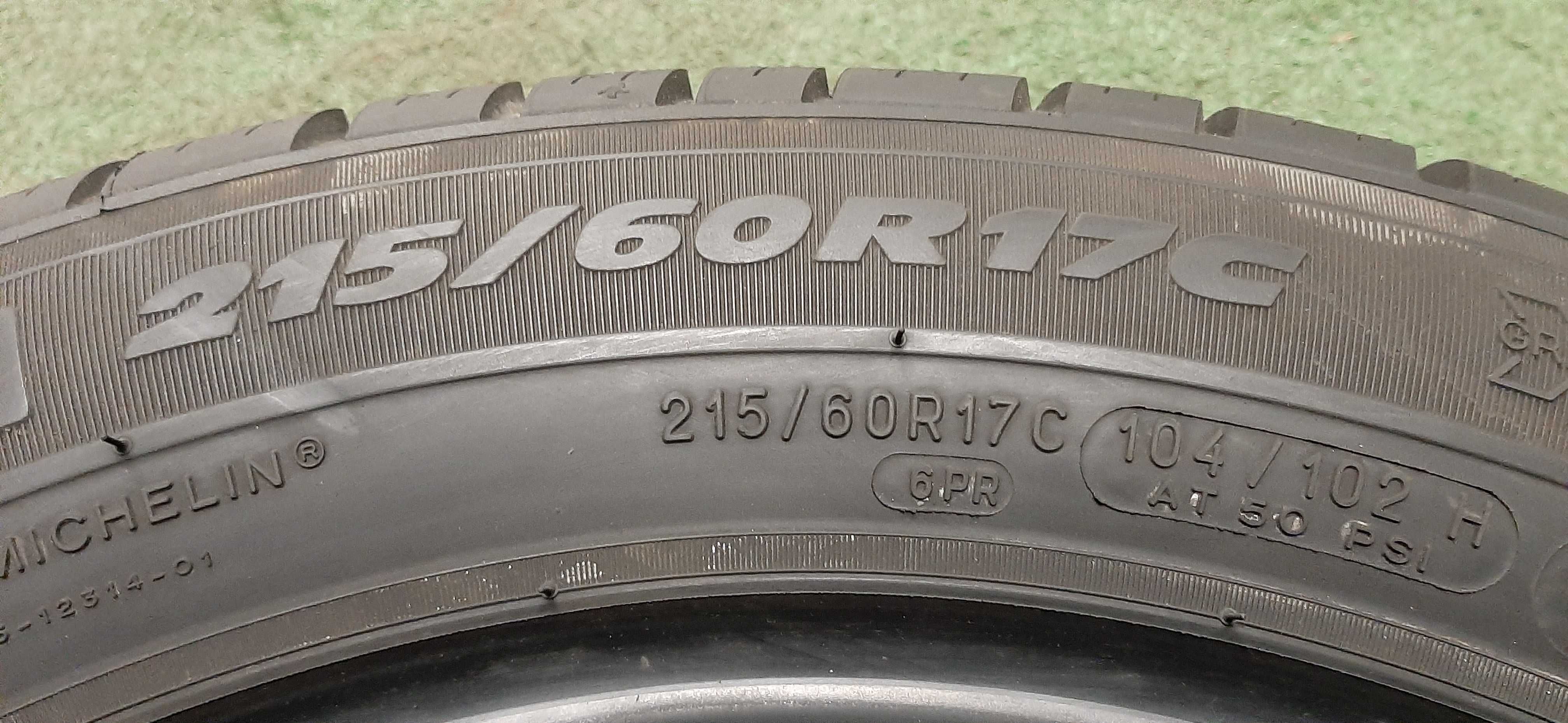 Opony Letnie 215/60/17C Michelin Agilis 2022r. / 8-9mm. / montaż