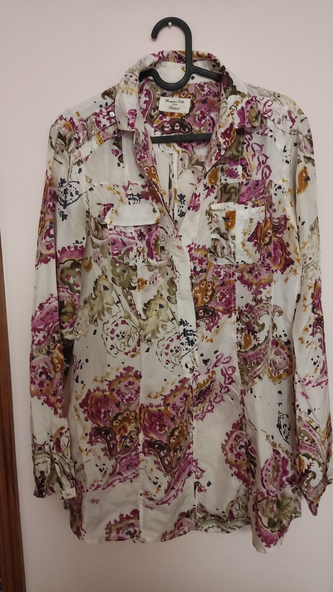 Camisa Massimo Dutti T40 100% seda