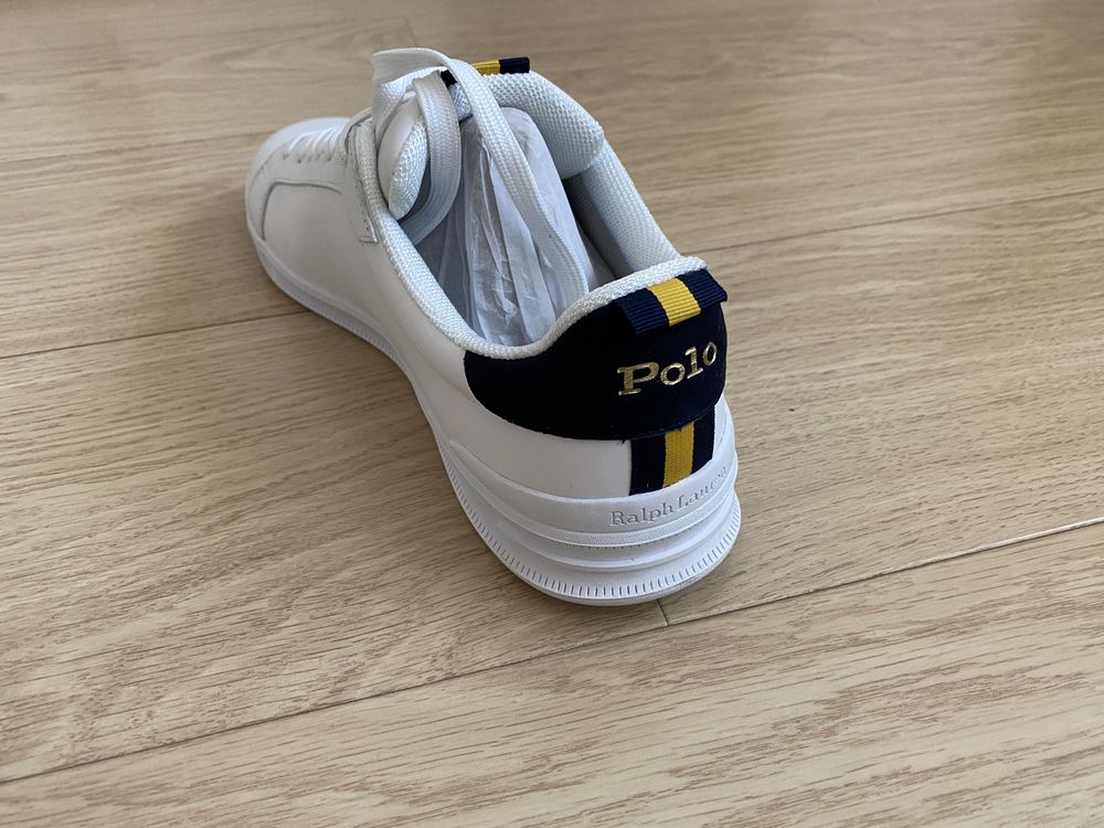 Sneakersy Ralph Lauren Hrt Ct II Białe rozm. 44