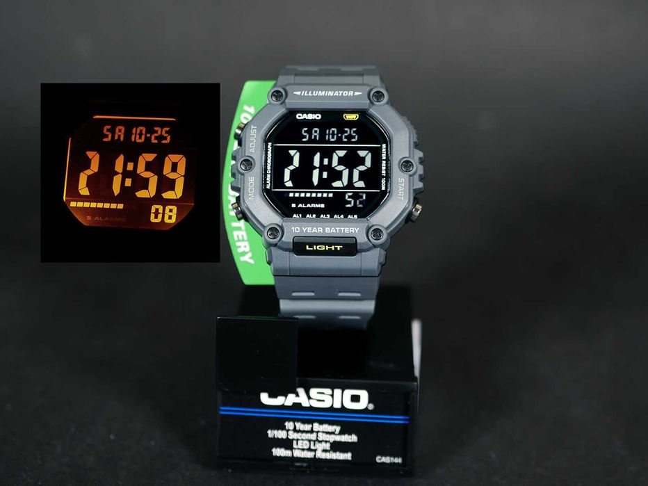 Casio AE-1600H-8BV. 10 лет батарейка