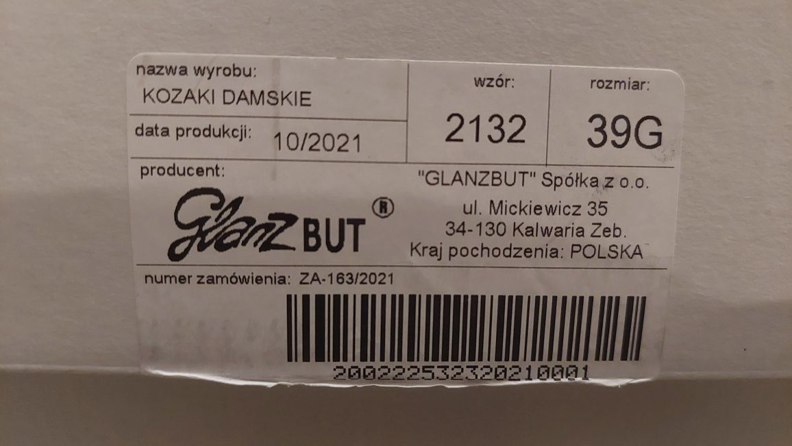 Kozaki, buty, śniegowce - damskie Glantz BUT rozmiar 39G