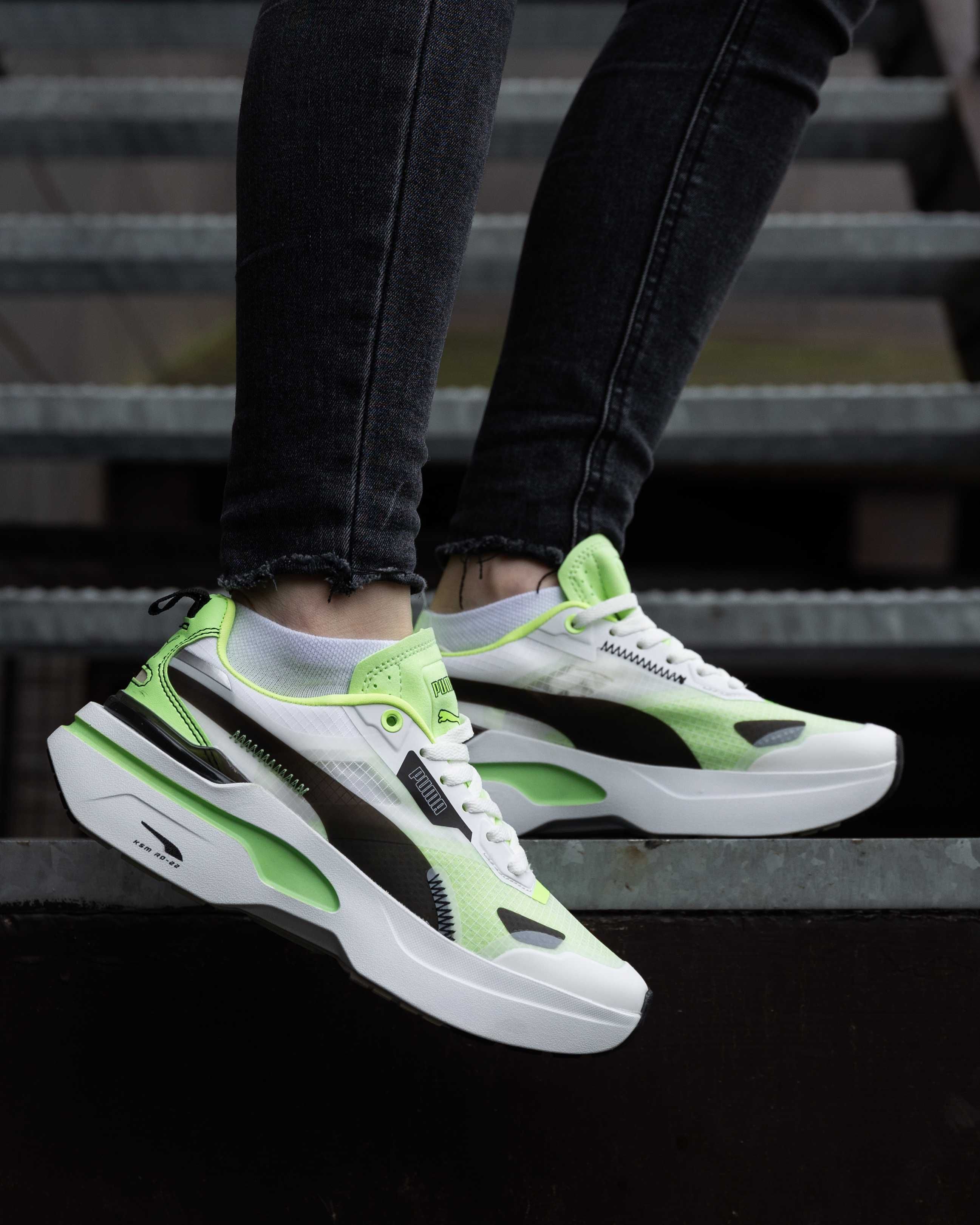 Кроссовки женские Puma Kosmo Rider Light Green Пума Космо Райдер