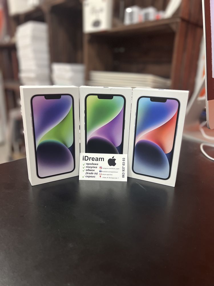 Apple iPhone 14 128 gb Purple ГАРАНТИЯ от МАГАЗИНА  С сим