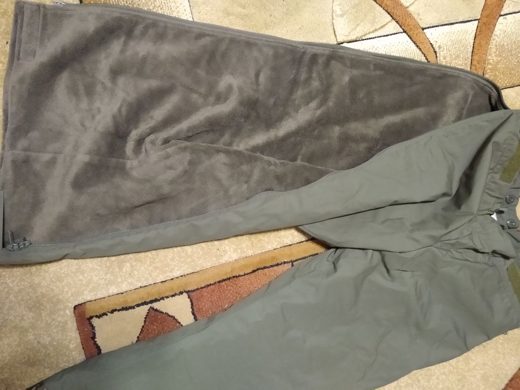 spodnie moro wojskowe grube na futrzaku