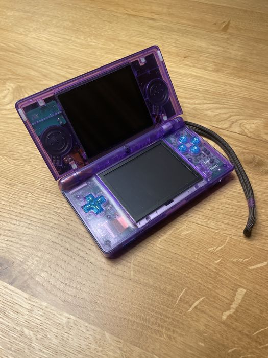 Nintendo ds lite przezroczysty fioletowy