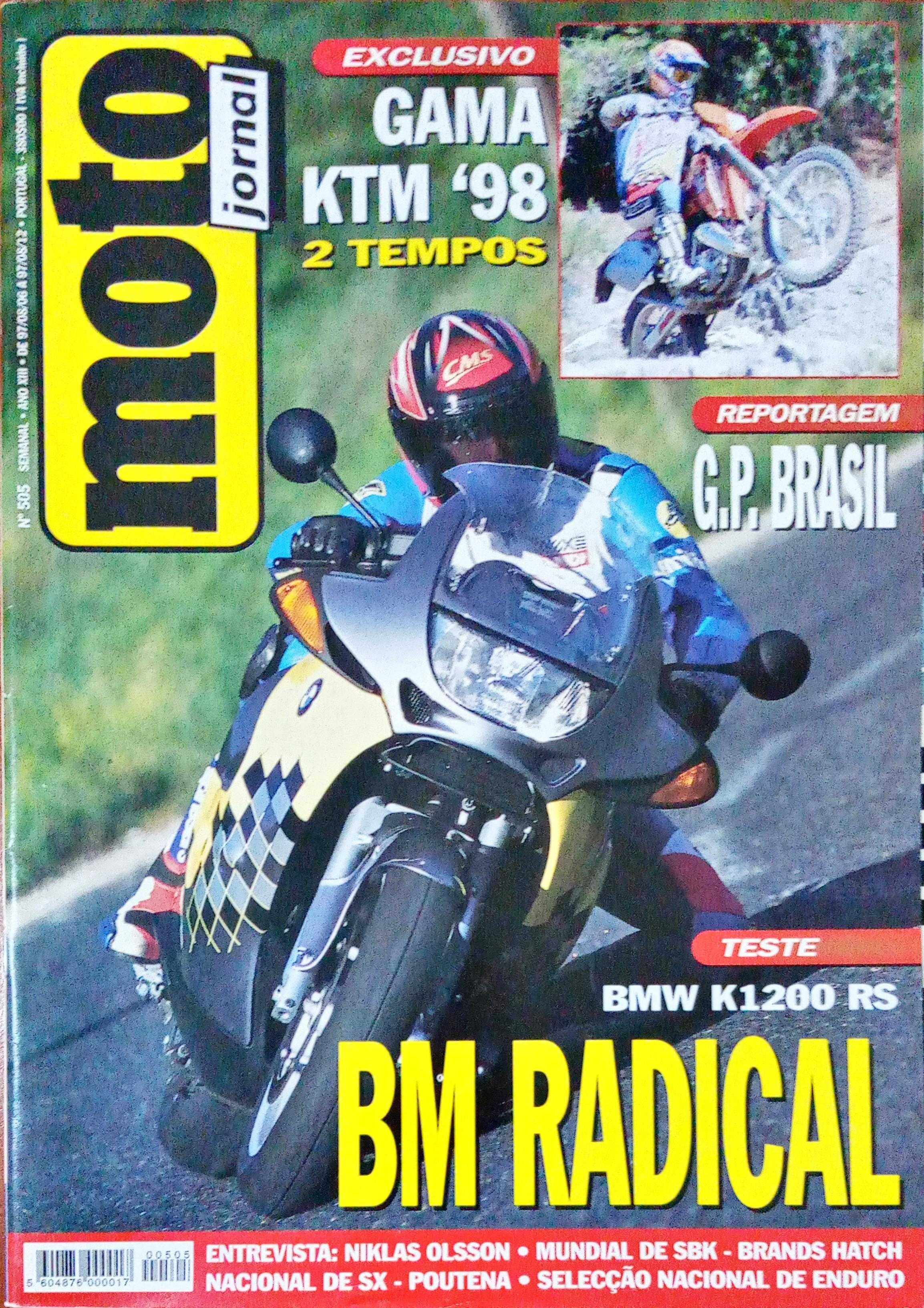 Revista Motojornal - várias edições anos 1996/1997