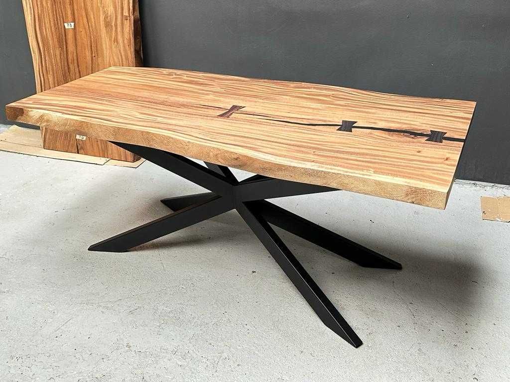 Stół drewniany monolit Suar unikat 180cm