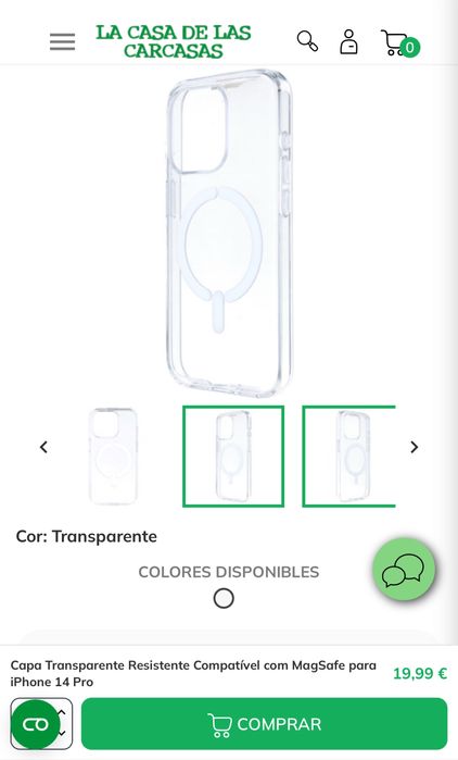 Capa Iphone 14 Pro glitter