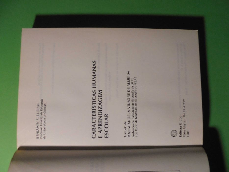 Bloom (Benjamins);Características Humanas Humanas e Aprendizagem