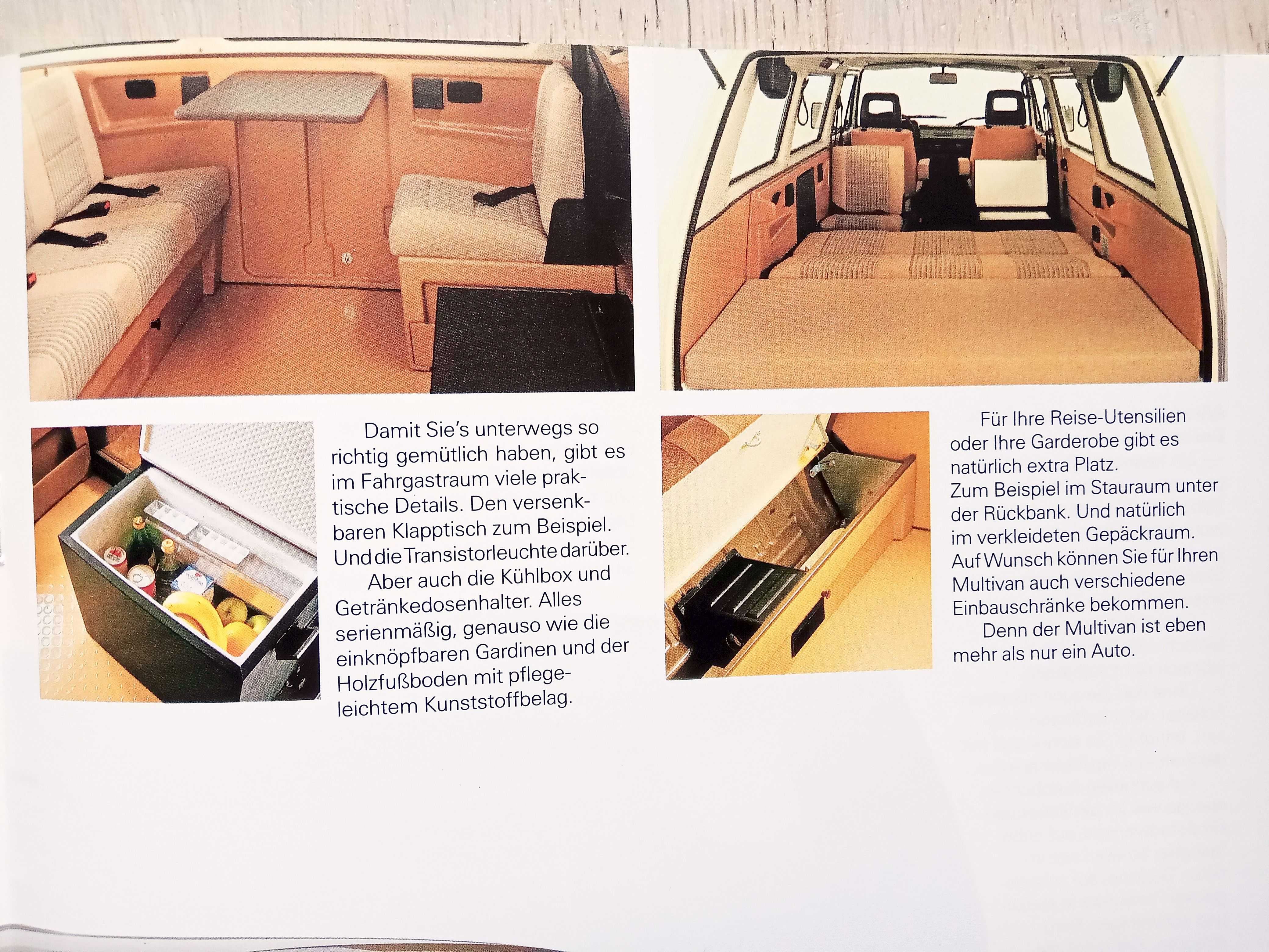Volkswagen T3 '89 Caravelle Carat Multivan Syncro prospekt 28 str. BDB