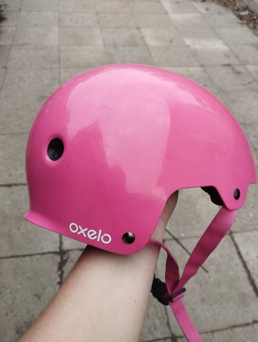 Kask na rower rolki dla dziewczynki Oxelo