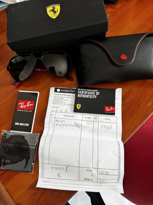 Oculos de sol ray ban ( ferrari )
