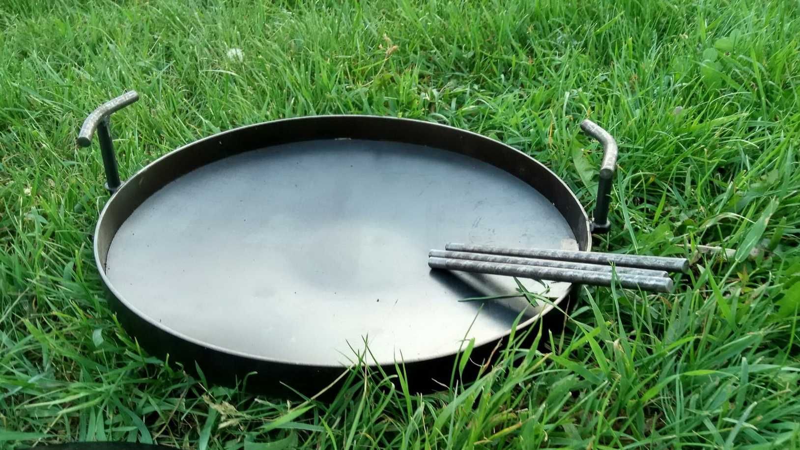 Жарівня сковорода з диска борони 50 см з кришкою пательня